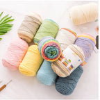 CLEARANCE - 5ply Milk Cotton Yarn/ Handmade DIY Knitting Wool/ Rainbow Yarn/ Benang Kait/ Crochet Yarn/ Knitting Yarn/ 五股牛奶纯色棉/ 针织