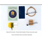 Embroidery Kit- Needlework for Beginner- Cross Stitch set/ DIY手工刺绣材料包- 初学者绣花套件小款
