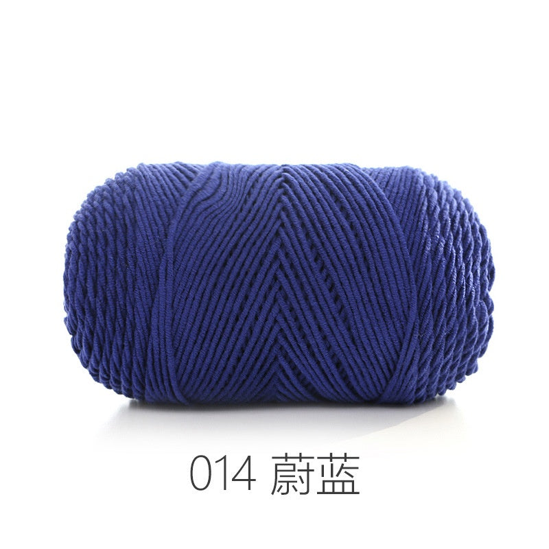 CLEARANCE - 5ply Milk Cotton Yarn/ Handmade DIY Knitting Wool/ Rainbow Yarn/ Benang Kait/ Crochet Yarn/ Knitting Yarn/ 五股牛奶纯色棉/ 针织