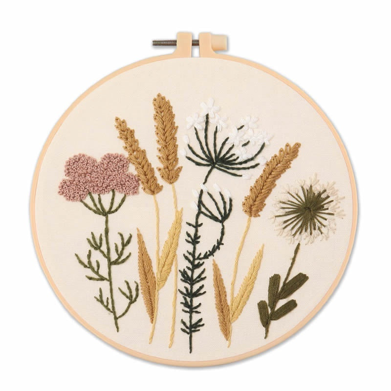 Embroidery Set/ Embroidery Kit Needlework/ DIY cross stitch set / Set Sulaman Tangan /刺绣DIY材料包/刺绣套件/新手刺绣材料包