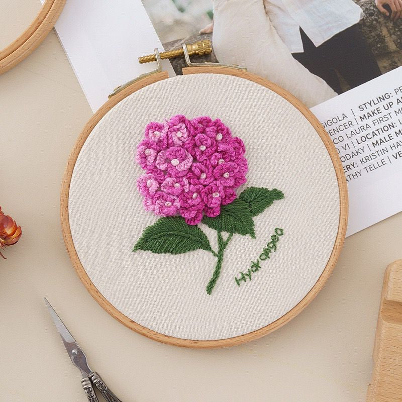 Embroidery Kit- Needlework for Beginner- Cross Stitch set/ DIY手工刺绣材料包- 初学者绣花套件小款