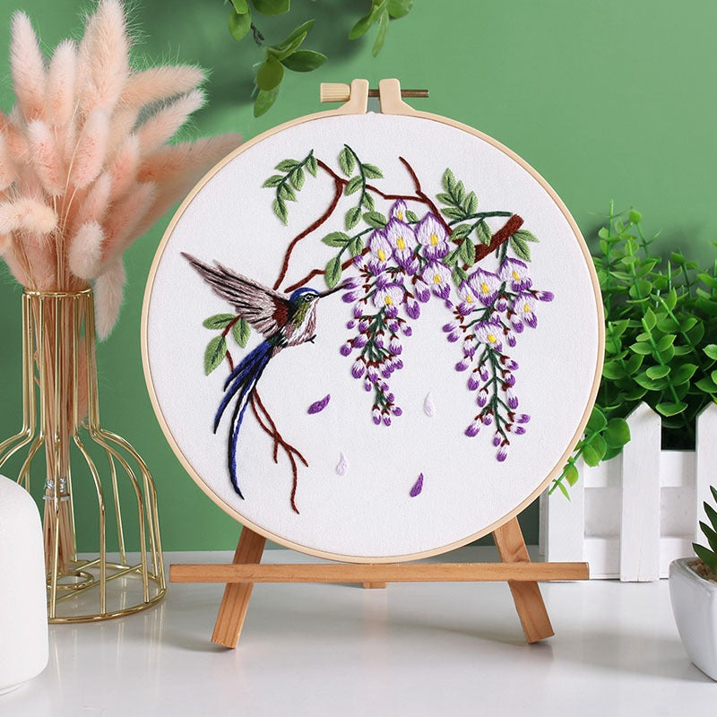 Embroidery Kit/ Needlework for Beginner/ Set Sulaman Tangan /DIY cross stitch set / Embroidery Material Kit Bird /Owl