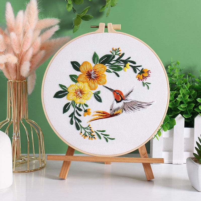 Embroidery Kit/ Needlework for Beginner/ Set Sulaman Tangan /DIY cross stitch set / Embroidery Material Kit Bird /Owl