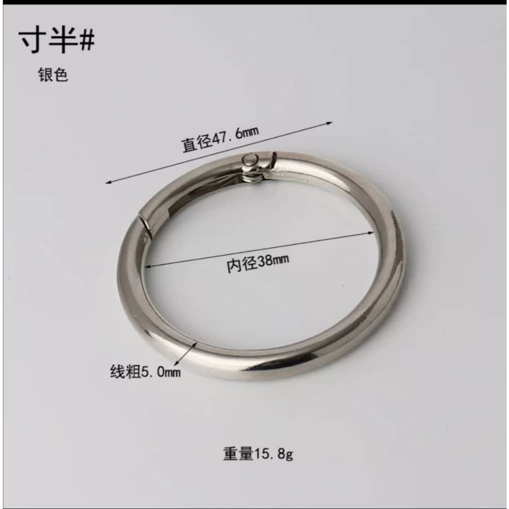 O Ring / Bag Accessories/ Metal Round Buckle/ Open Ring/ Spring Buckle/ Spring O Ring Buckle/ Key Buckle