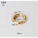 O Ring / Bag Accessories/ Metal Round Buckle/ Open Ring/ Spring Buckle/ Spring O Ring Buckle/ Key Buckle