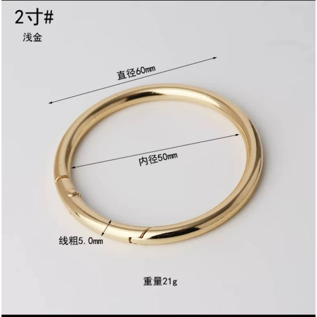 O Ring / Bag Accessories/ Metal Round Buckle/ Open Ring/ Spring Buckle/ Spring O Ring Buckle/ Key Buckle