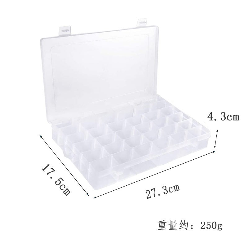 Embroidery Tools Storage Box/ Plastic Storage Box /Transparent Jewelry Box/ Tools organizer/透明首饰盒 绣线盒手工工具储物盒 塑料收纳盒 饰品盒