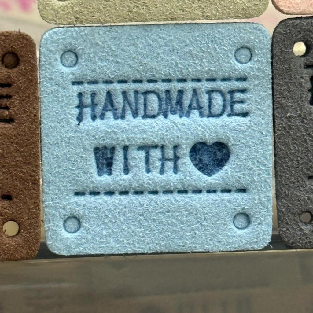 5pcs Handmade Microfiber Label Tag / Color Tag/ handmade Label/ Handmade Tag 迷你彩色手工制作标签