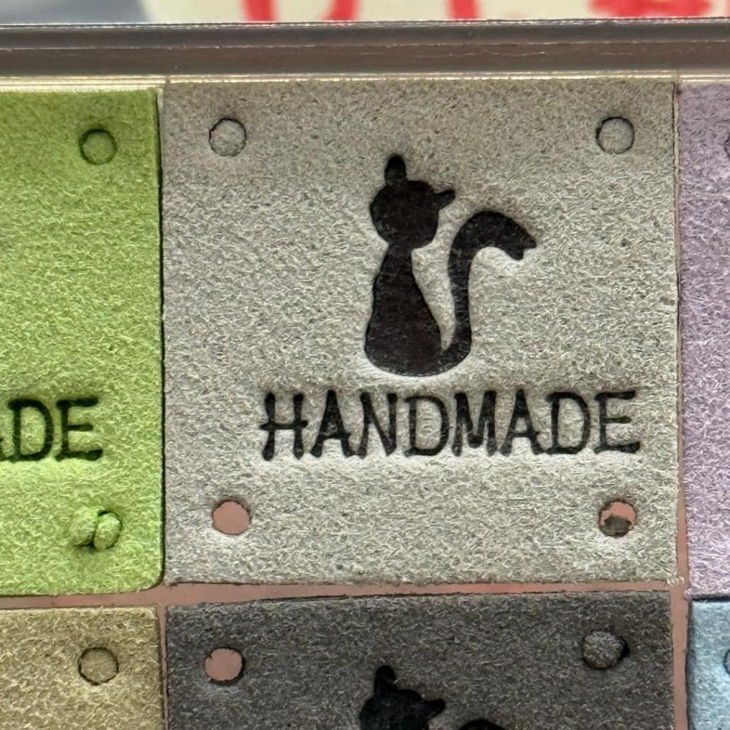 5pcs Handmade Microfiber Label Tag / Color Tag/ handmade Label/ Handmade Tag 迷你彩色手工制作标签