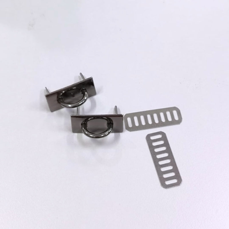 2pcs- Metal Arch Bridge Buckle | Kuku Rimau | Bag Accessories | DIY Repair Hardware | Zinc Alloy Handle Base