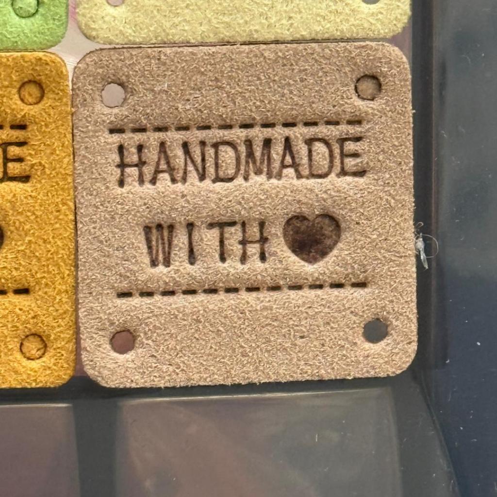 5pcs Handmade Microfiber Label Tag / Color Tag/ handmade Label/ Handmade Tag 迷你彩色手工制作标签