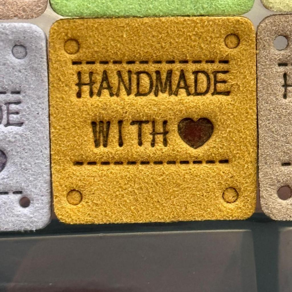 5pcs Handmade Microfiber Label Tag / Color Tag/ handmade Label/ Handmade Tag 迷你彩色手工制作标签