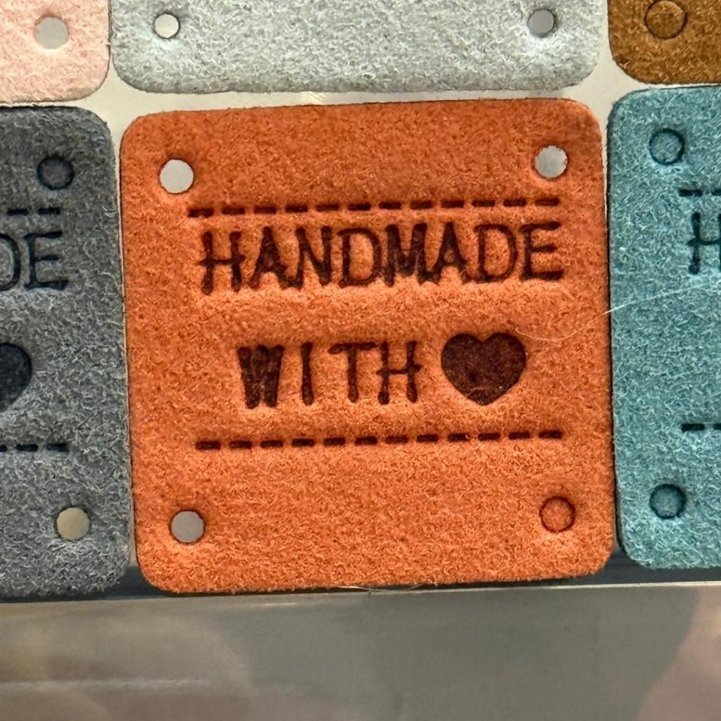 5pcs Handmade Microfiber Label Tag / Color Tag/ handmade Label/ Handmade Tag 迷你彩色手工制作标签