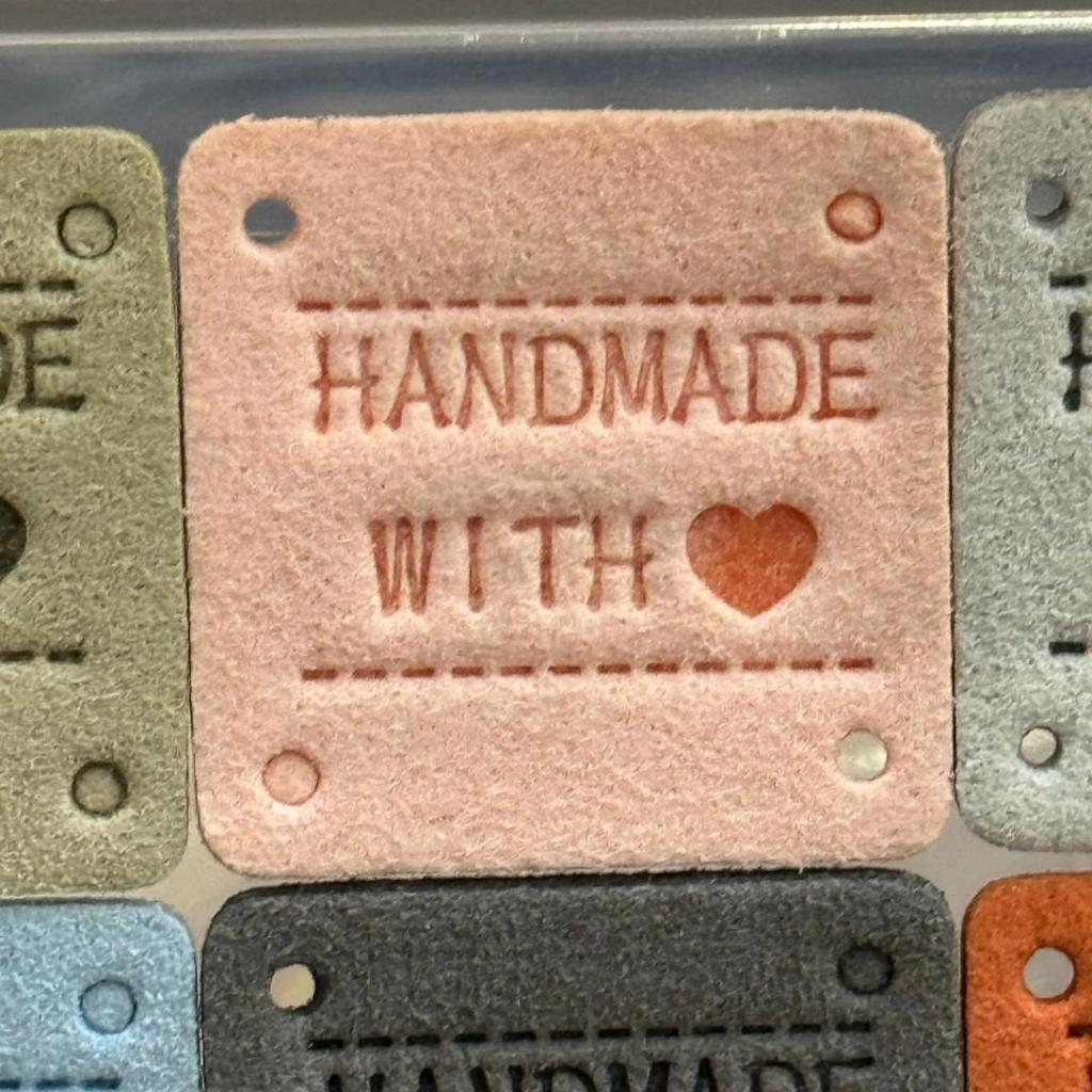 5pcs Handmade Microfiber Label Tag / Color Tag/ handmade Label/ Handmade Tag 迷你彩色手工制作标签