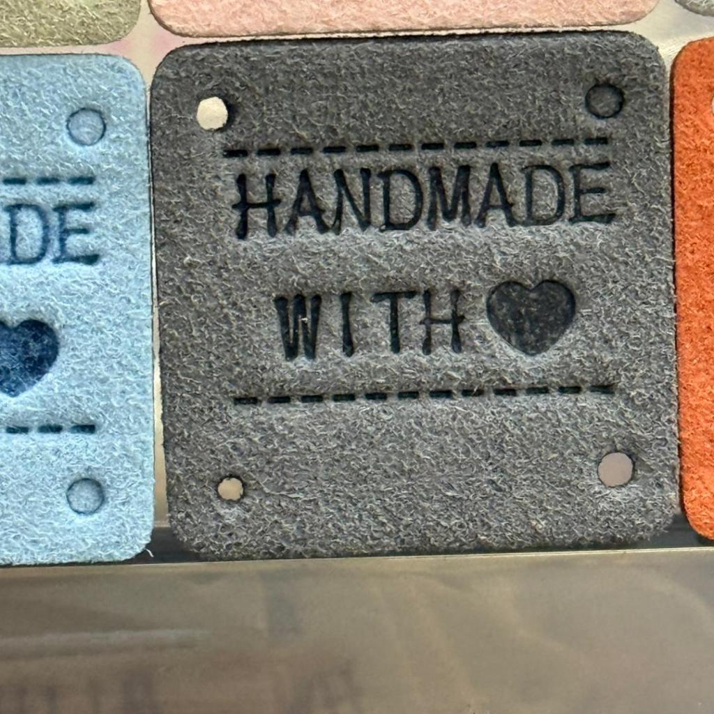 5pcs Handmade Microfiber Label Tag / Color Tag/ handmade Label/ Handmade Tag 迷你彩色手工制作标签