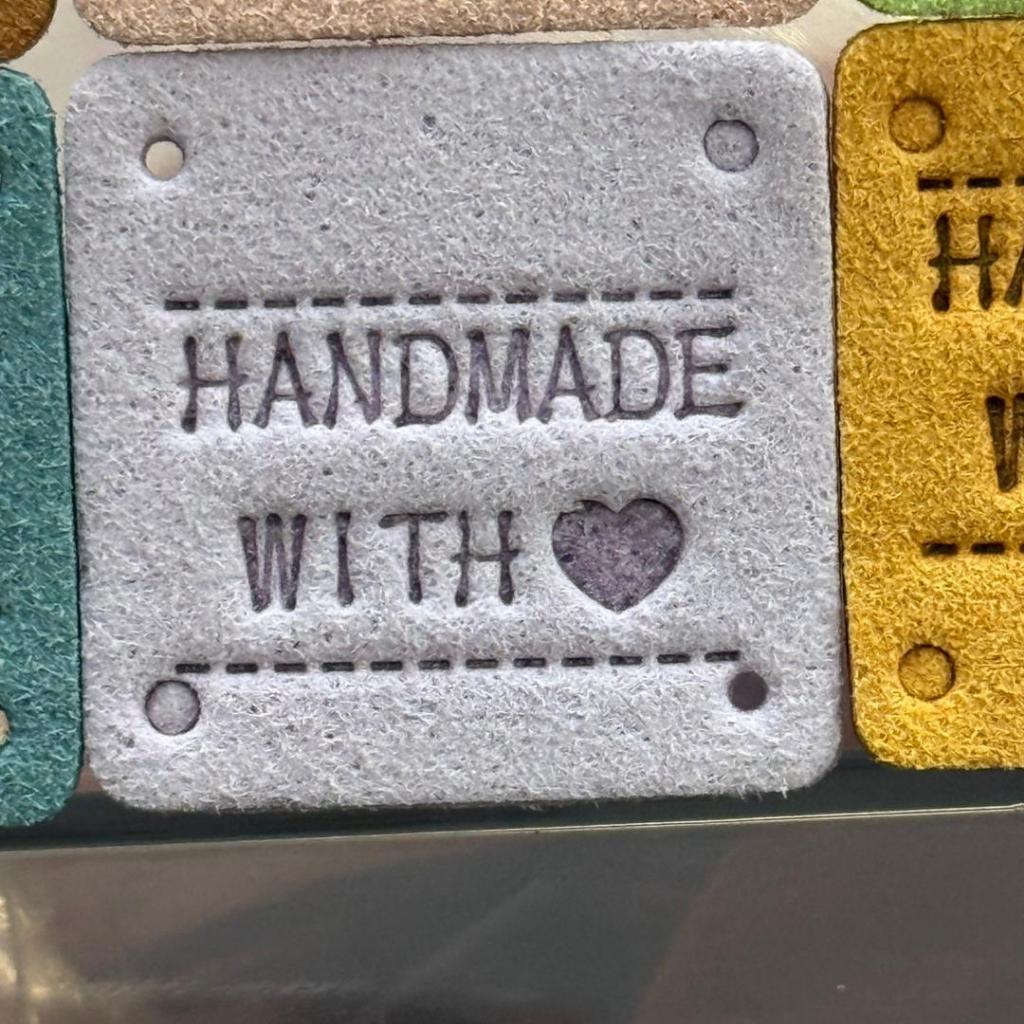 5pcs Handmade Microfiber Label Tag / Color Tag/ handmade Label/ Handmade Tag 迷你彩色手工制作标签