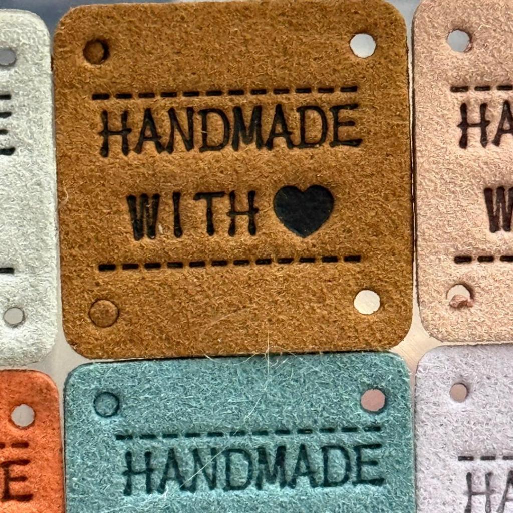 5pcs Handmade Microfiber Label Tag / Color Tag/ handmade Label/ Handmade Tag 迷你彩色手工制作标签