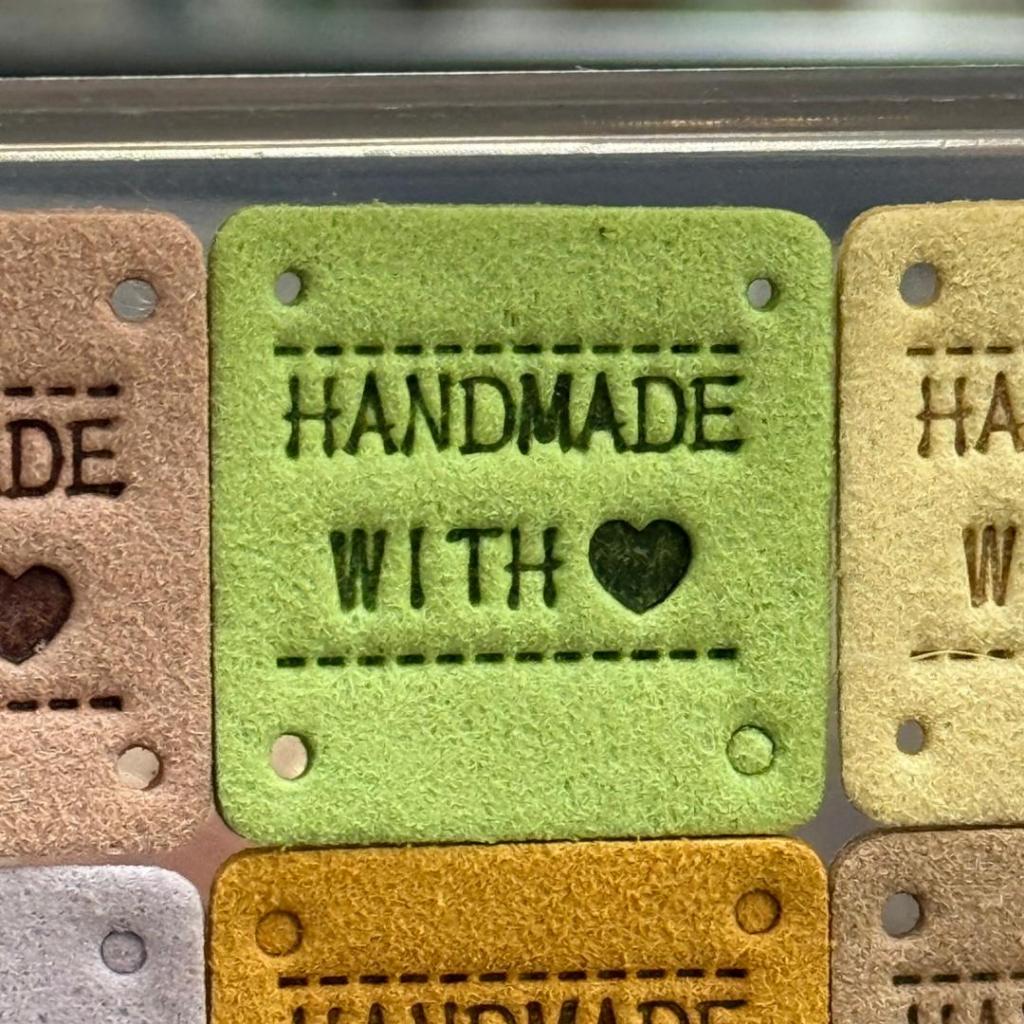 5pcs Handmade Microfiber Label Tag / Color Tag/ handmade Label/ Handmade Tag 迷你彩色手工制作标签