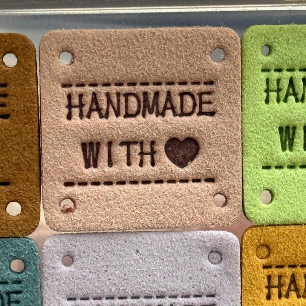 5pcs Handmade Microfiber Label Tag / Color Tag/ handmade Label/ Handmade Tag 迷你彩色手工制作标签