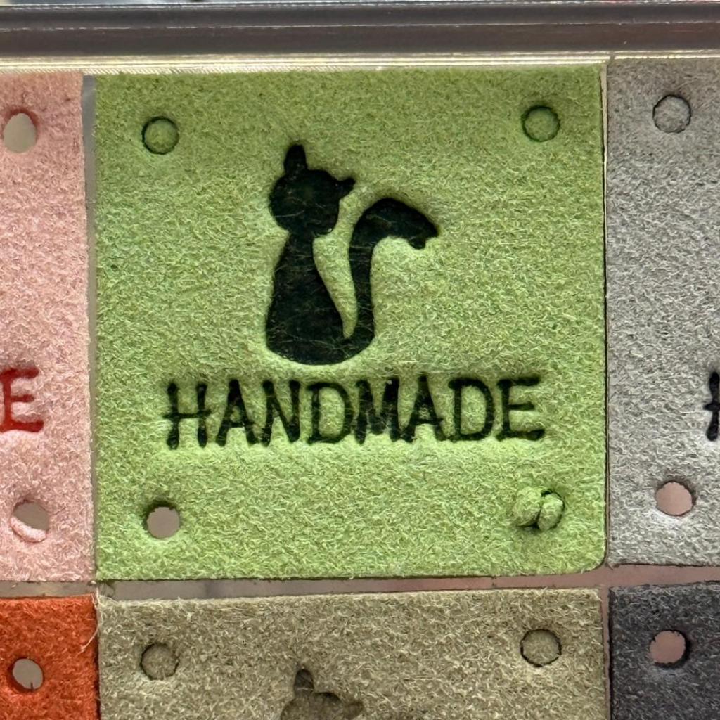 5pcs Handmade Microfiber Label Tag / Color Tag/ handmade Label/ Handmade Tag 迷你彩色手工制作标签