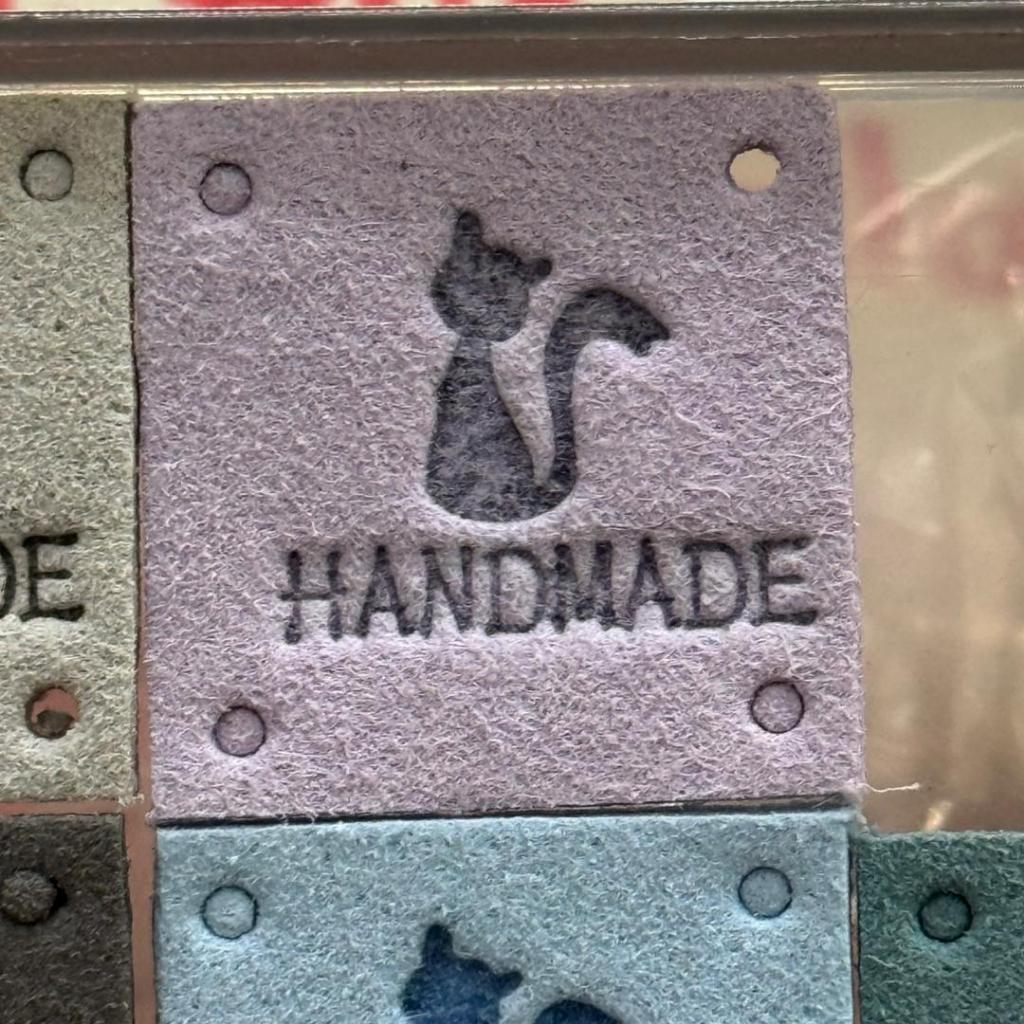 5pcs Handmade Microfiber Label Tag / Color Tag/ handmade Label/ Handmade Tag 迷你彩色手工制作标签