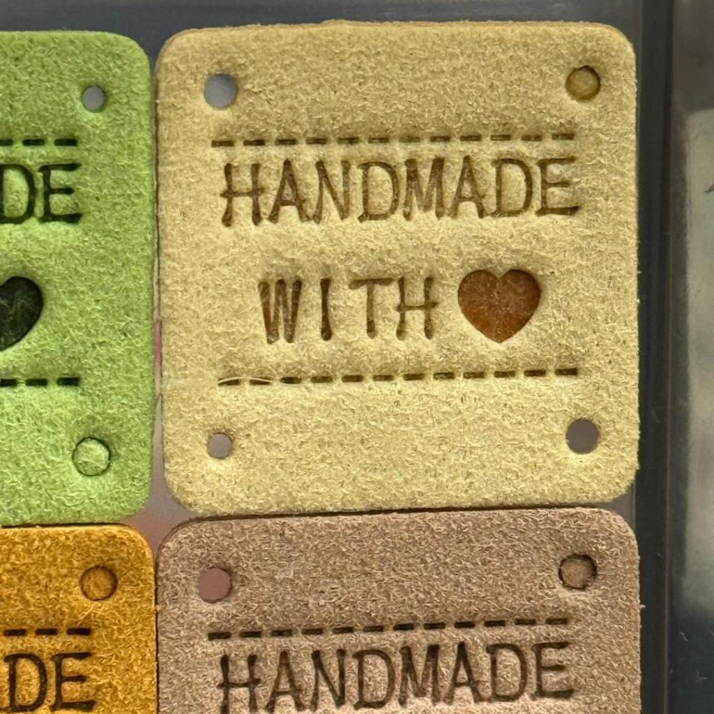 5pcs Handmade Microfiber Label Tag / Color Tag/ handmade Label/ Handmade Tag 迷你彩色手工制作标签