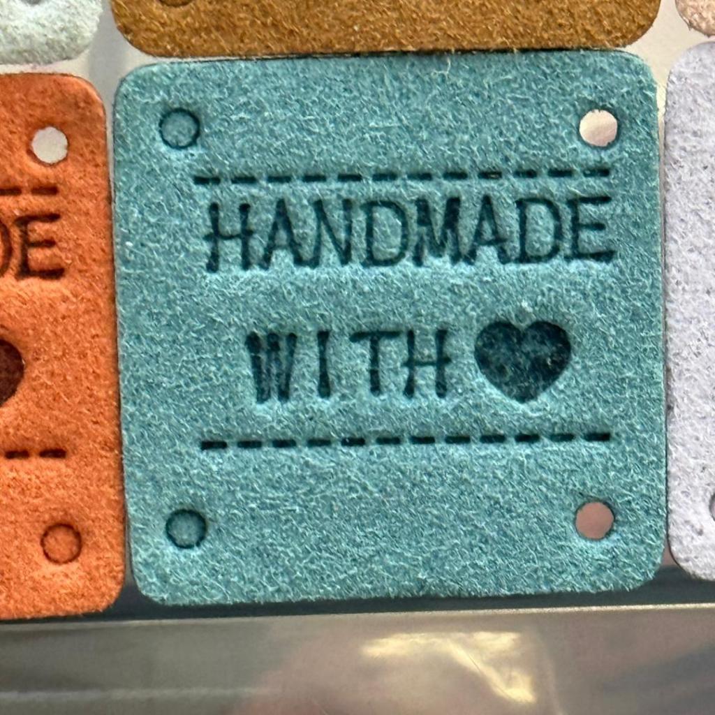 5pcs Handmade Microfiber Label Tag / Color Tag/ handmade Label/ Handmade Tag 迷你彩色手工制作标签