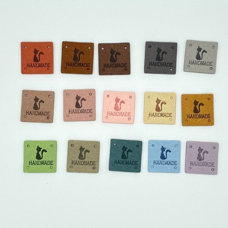 5pcs Handmade Microfiber Label Tag / Color Tag/ handmade Label/ Handmade Tag 迷你彩色手工制作标签