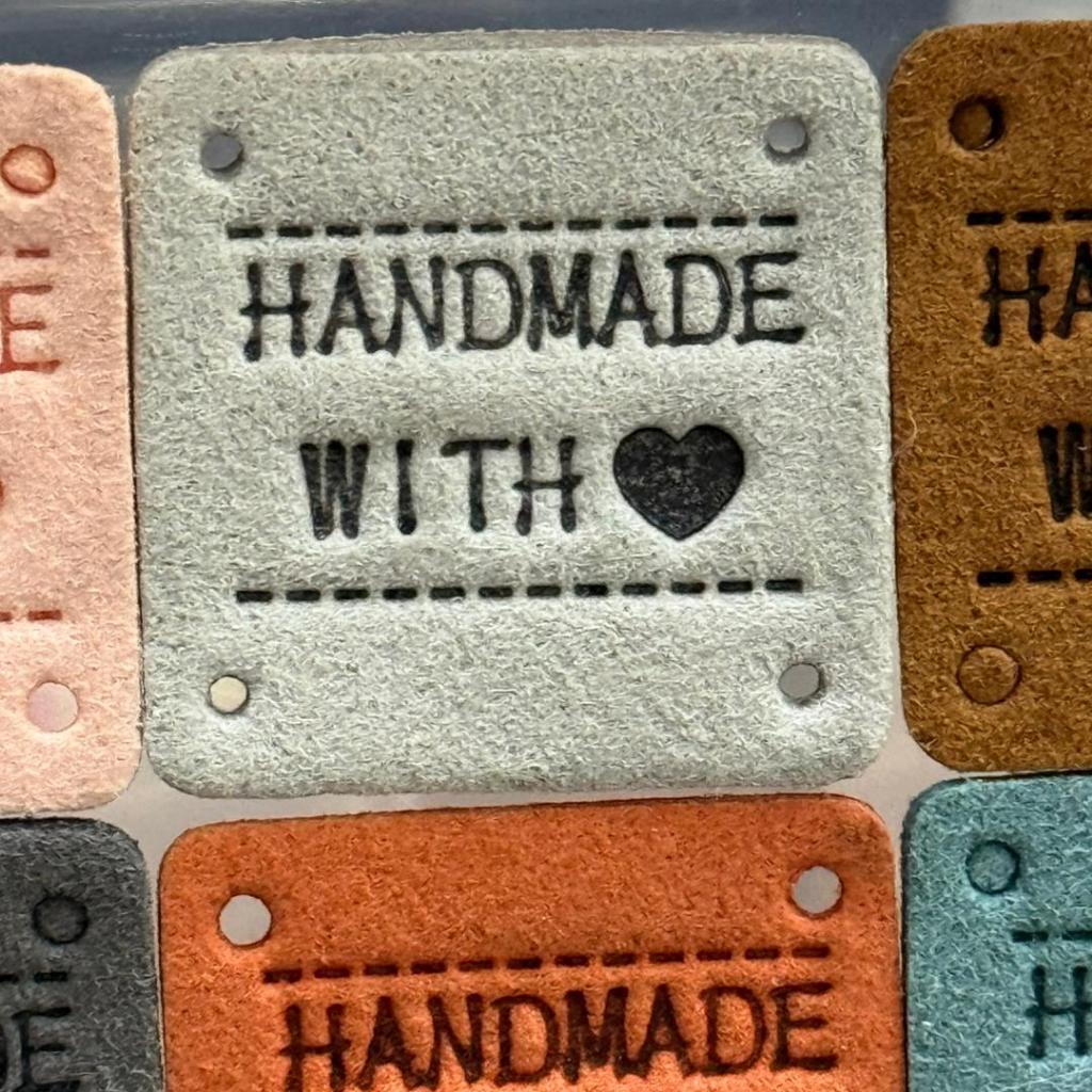5pcs Handmade Microfiber Label Tag / Color Tag/ handmade Label/ Handmade Tag 迷你彩色手工制作标签