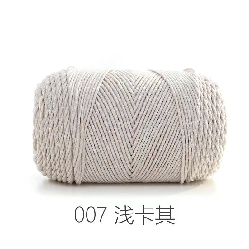 CLEARANCE - 5ply Milk Cotton Yarn/ Handmade DIY Knitting Wool/ Rainbow Yarn/ Benang Kait/ Crochet Yarn/ Knitting Yarn/ 五股牛奶纯色棉/ 针织