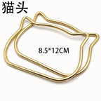 1 pair - Crochet Bag Handle Ring/ D Handle/ Cat ear Bag Handle/ Pemegang Beg/  Bag Handle Replacement/ Bag Accessories