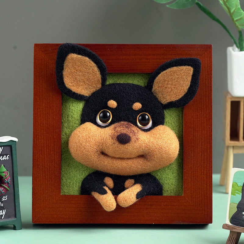 CLEARANCE - DIY Needle Felting Wool Set/ 羊毛毡戳戳乐刺绣材料包/ 山水画戳戳乐全套材料