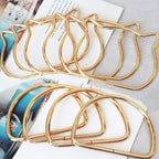 1 pair - Crochet Bag Handle Ring/ D Handle/ Cat ear Bag Handle/ Pemegang Beg/  Bag Handle Replacement/ Bag Accessories