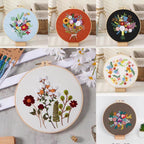 06 - Embroidery Kit Needlework/ Beginner Embroidery Set/ Set Sulaman Tangan/ DIY cross stitch set