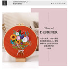 06 - Embroidery Kit Needlework/ Beginner Embroidery Set/ Set Sulaman Tangan/ DIY cross stitch set