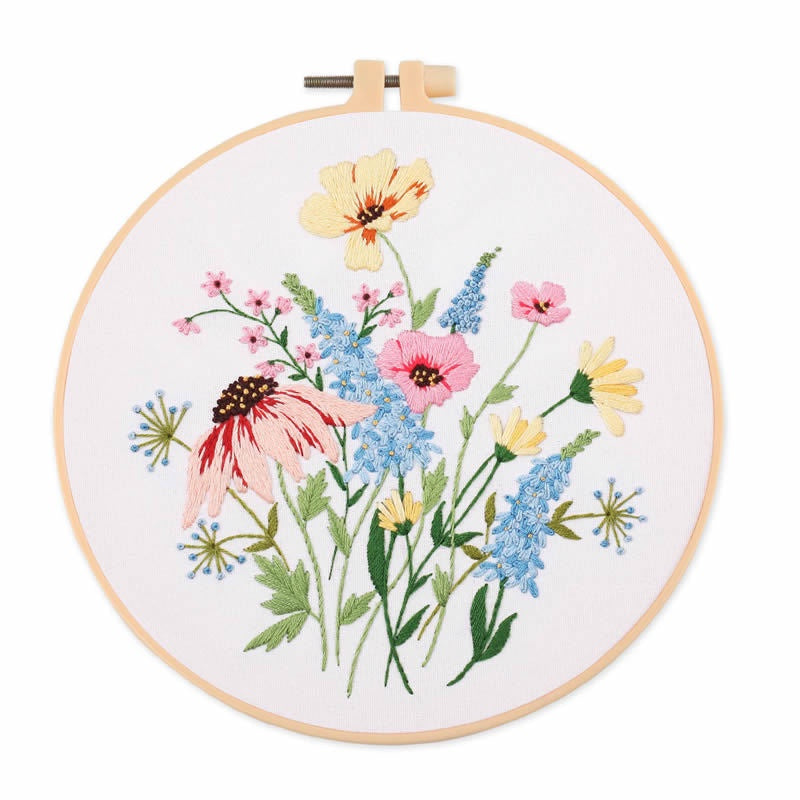 Embroidery Kit Needlework/ Beginner Embroidery Set/ Set Sulaman Tangan/ DIY cross stitch set