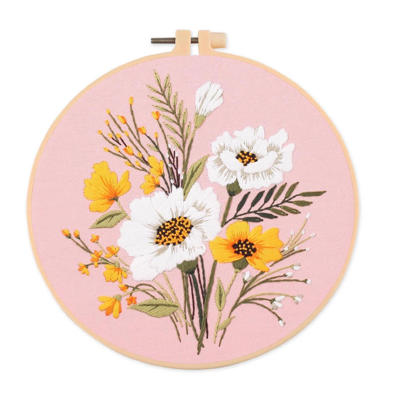 Embroidery Kit Needlework/ Beginner Embroidery Set/ Set Sulaman Tangan/ DIY cross stitch set