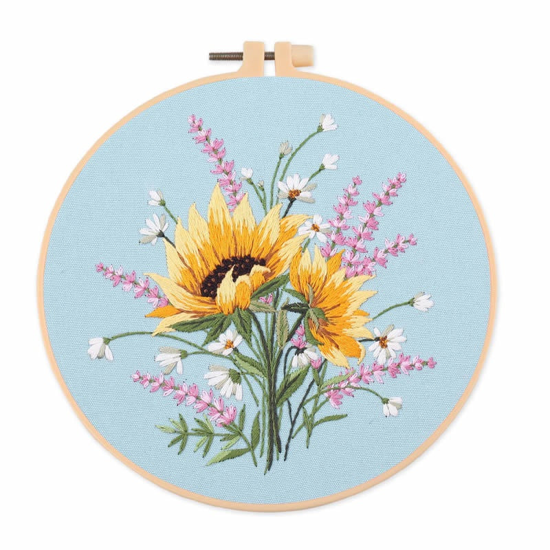 Embroidery Kit Needlework/ Beginner Embroidery Set/ Set Sulaman Tangan/ DIY cross stitch set