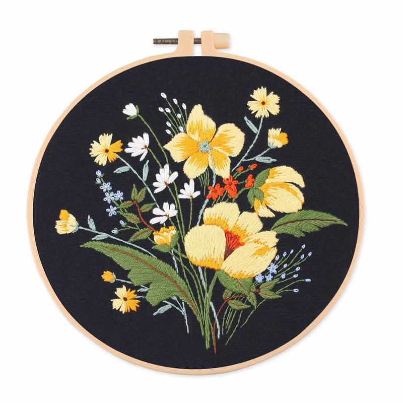 Embroidery Kit Needlework/ Beginner Embroidery Set/ Set Sulaman Tangan/ DIY cross stitch set