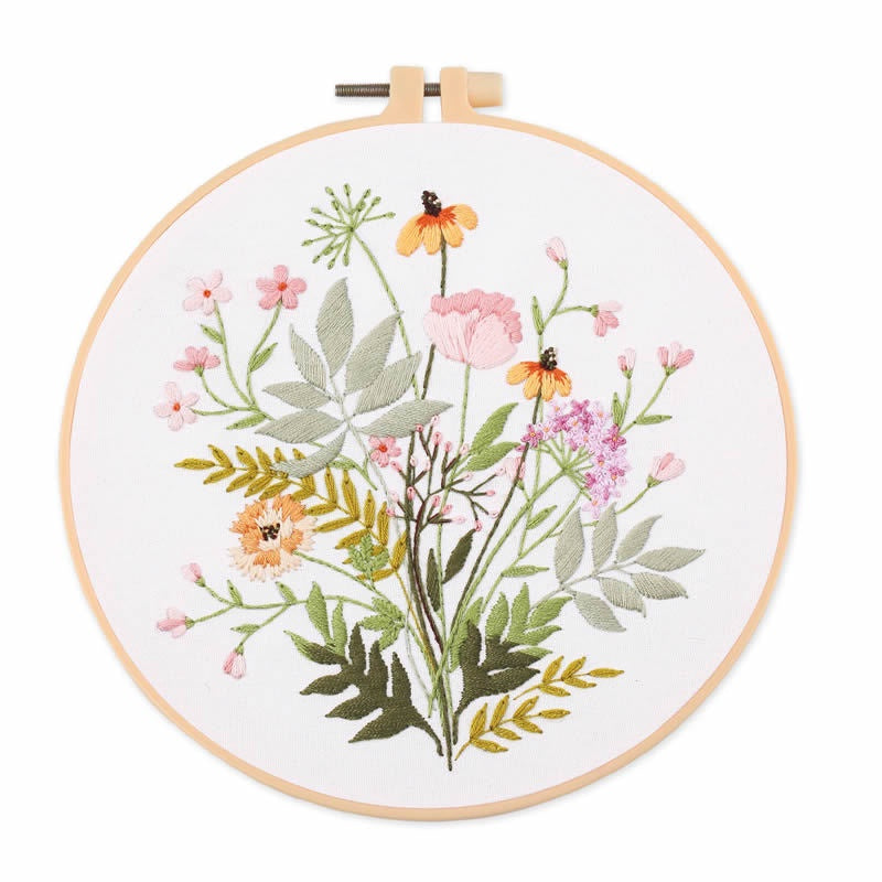 Embroidery Kit Needlework/ Beginner Embroidery Set/ Set Sulaman Tangan/ DIY cross stitch set