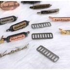Metal Label Tag/ Bag label/ Bag Tag/ Handmade Bag Logo/ Beg Logo/ DIY Handmade Label/ DIY bag Logo