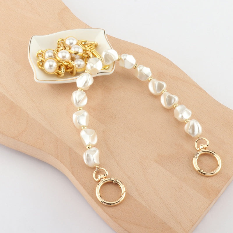 Pearl Bag Chain Handle/ Bag Decoration/ Bag Accessories/ Tali Bag/ Rantai Bag/ Bag Charm/ Pearl Bag Strap