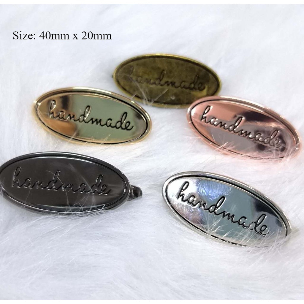 Metal Label Tag/ Bag label/ Bag Tag/ Handmade Bag Logo/ Beg Logo/ DIY Handmade Label/ DIY bag Logo