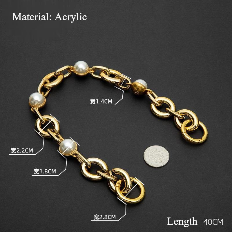 ACRYLIC Handbag Charm/ Bag Chain/ Hand Carry Bag Chain/ Bag Accessories/ Pearl Bag Strap/ Tali Beg/ Rantai Beg