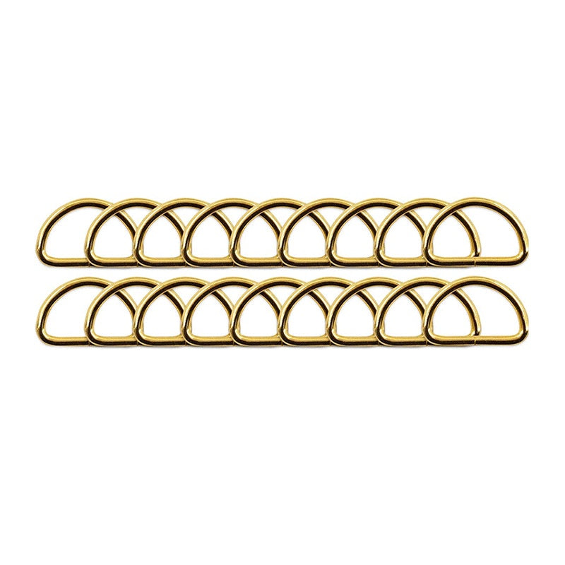 Metal D ring/ Bag Accessories D Buckle 2 Pieces/ D Buckle Ring for Bag/ Semi Ring Ribbon Clasp/ Ring Buckle for Webbing