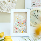 CLEARNCE Embroidery Kit Needlework/ DIY Cartoon Embroidery/ Embroidery Set With Photo Frame/ Sulaman Tangan/ Kraft Sulam