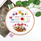 Beginner Embroidery kit/ Starter Embroidery Kit/ Needlework for Beginners/ Basic Stitching Embroidery Set/ Sulam Tangan