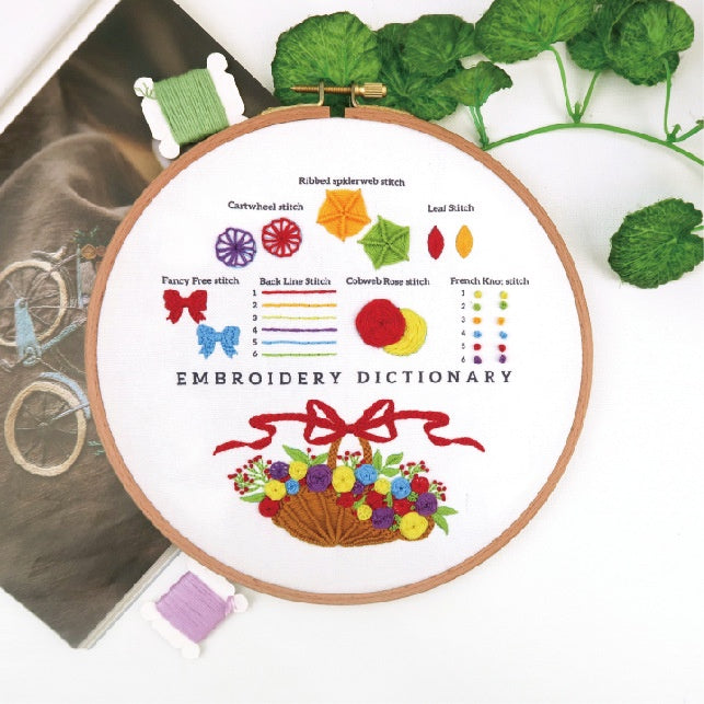 Beginner Embroidery kit/ Starter Embroidery Kit/ Needlework for Beginners/ Basic Stitching Embroidery Set/ Sulam Tangan