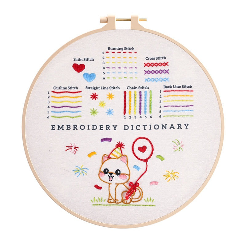 Beginner Embroidery kit/ Starter Embroidery Kit/ Needlework for Beginners/ Basic Stitching Embroidery Set/ Sulam Tangan