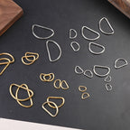 Metal D ring/ Bag Accessories D Buckle 2 Pieces/ D Buckle Ring for Bag/ Semi Ring Ribbon Clasp/ Ring Buckle for Webbing